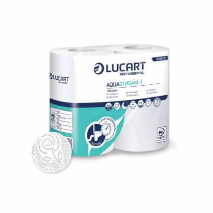 Hartie igienica Aquastream rola 44 m, 4 role/set, NU INFUNDA – 811B70